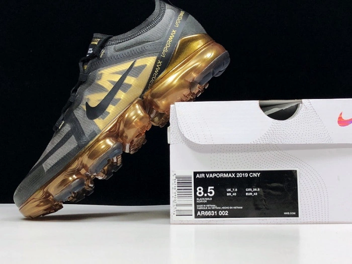 AIR VAPORMAX 2019 BLACK METALLIC GOLD AR6631-002