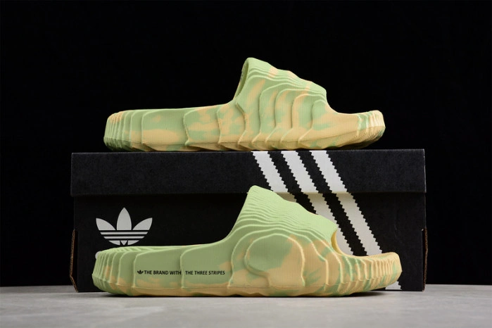 Adidas Adilette 22 Slides Magic Lime St Desert Sand GY1597