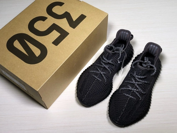 Adidas Mens Yeezy Boost 350 V2 Black FU9006