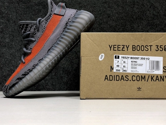 Adidas Yeezy 350V2 Boost Gray Orange EG7963