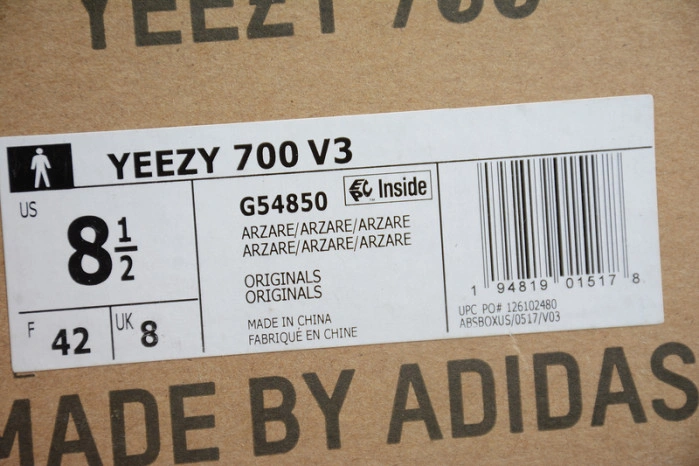 Adidas Yeezy 700 V3 Glow in the Dark G54850