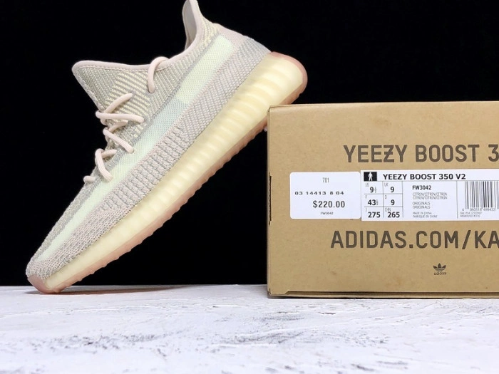 Adidas Yeezy Boost 350 V2 Citrin (Non-Reflective)  FW3042