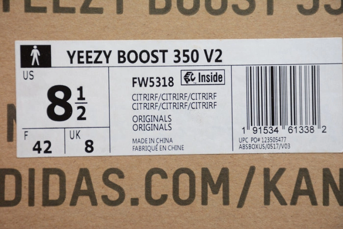 Adidas Yeezy Boost 350 V2 Citrin (Reflective)  FW5318