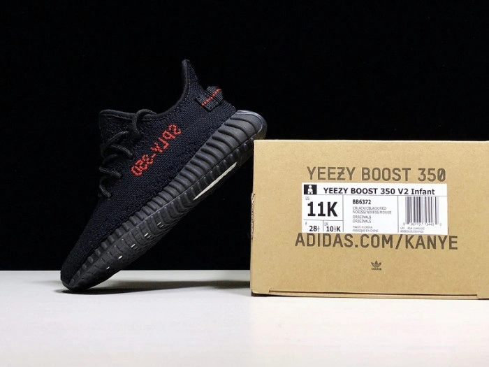 Adidas Yeezy Boost 350 V2 Infant Black Red  BB6372 Kids