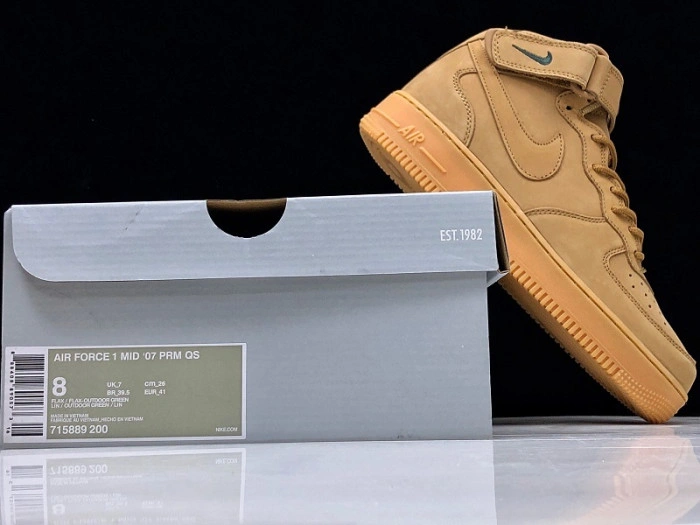 Air Force 1 Mid '07 PRM QS 'Flax' 715889 200