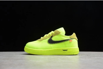 Air Force 1 TD x Off White VOLT HYPER JADE CONE Toddler BV0853-700
