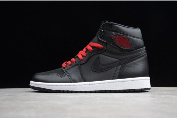 Air Jordan 1 Black Satin Gym Red 555088-060