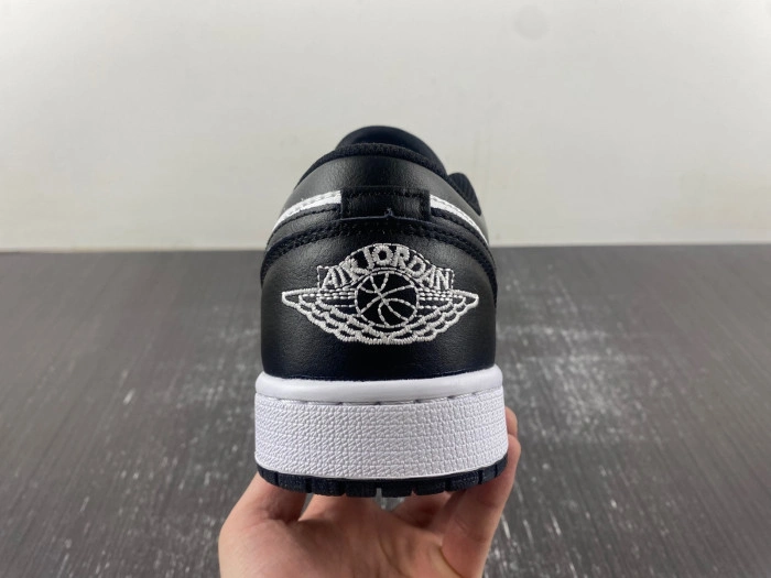 Air Jordan 1 Low white and black  553558-132
