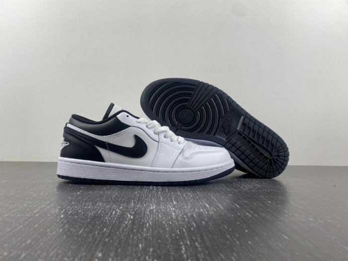 Air Jordan 1 Low white and black  553558-132