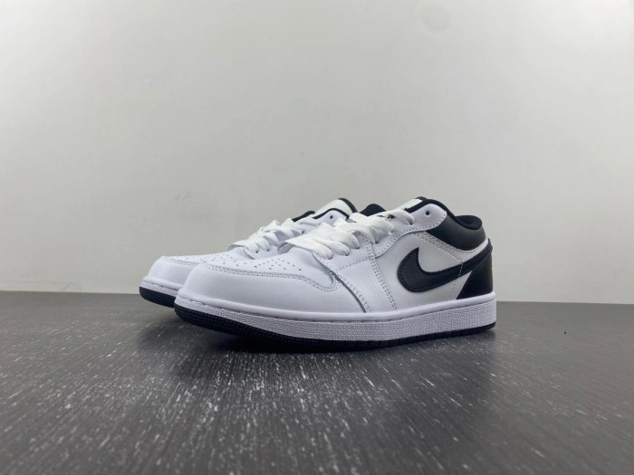 Air Jordan 1 Low white and black  553558-132