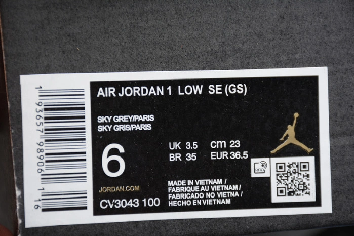 Air Jordan 1 Low “Paris” CV3043-100
