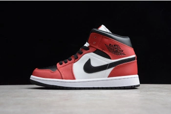 Air Jordan 1 Mid Chicago Toe 554724-069