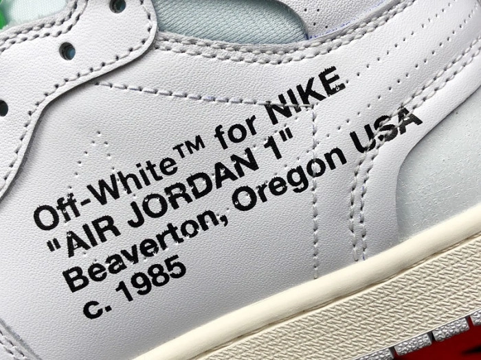 Air Jordan 1 Retro High O-W White  AQ0818-100