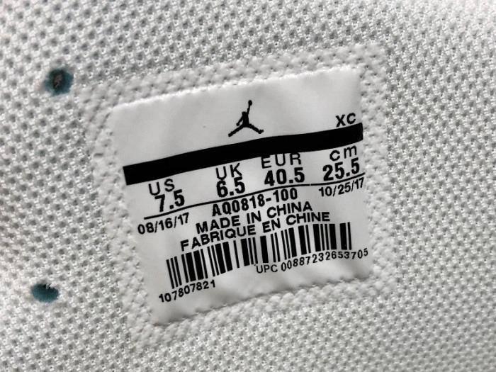 Air Jordan 1 Retro High O-W White  AQ0818-100