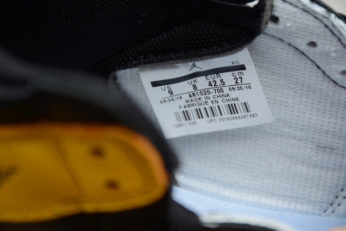 Air Jordan 1 Retro High OG 'Yellow Toe' AR1020-700