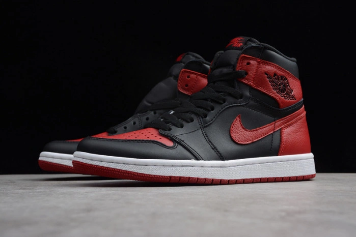 Air Jordan 1 Retro High OG Banned Bred Black Red  555088-001