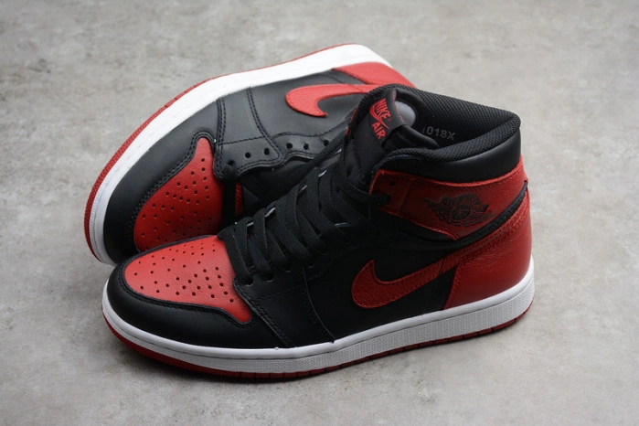 Air Jordan 1 Retro High OG Banned Bred Black Red  555088-001