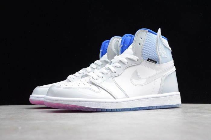 Air Jordan 1 Retro High Zoom White Racer Blue  CK6637-104