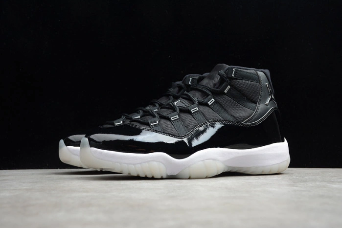 Air Jordan 11 25th Anniversary Black Silver Eyelets CT8012-011