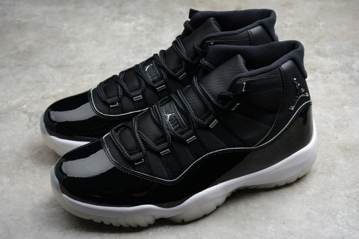 Air Jordan 11 25th Anniversary Black Silver Eyelets CT8012-011