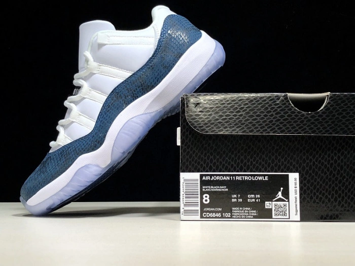 Air Jordan 11 Low 'Blue Snakeskin' CD6846-102