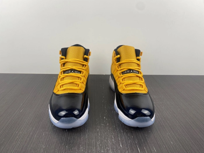 Air Jordan 11 black and yellow