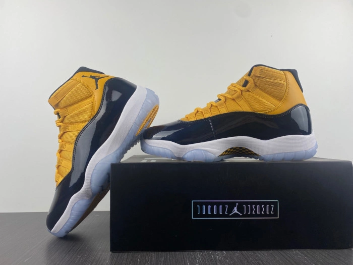 Air Jordan 11 black and yellow