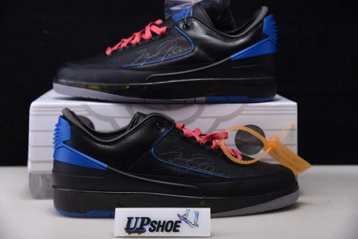 Air Jordan 2 Retro Low SP O-W Black Blue DJ4375-004