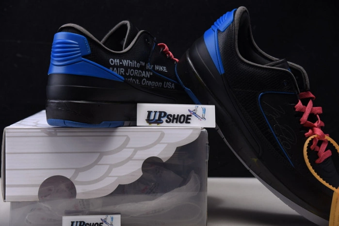 Air Jordan 2 Retro Low SP O-W Black Blue DJ4375-004