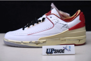 Air Jordan 2 Retro Low SP O-W White Red DJ4375-106