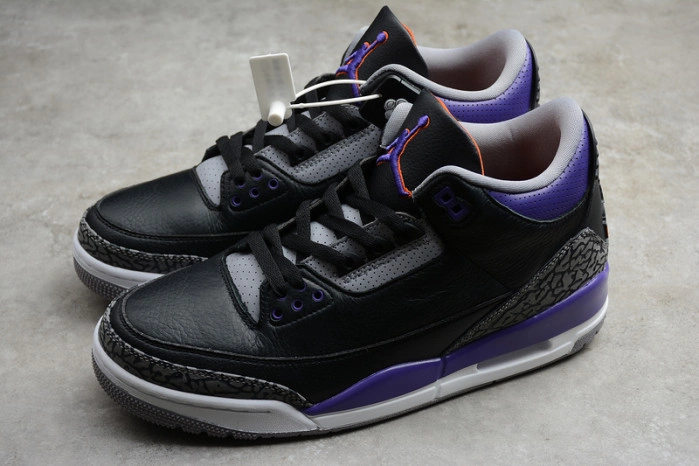 Air Jordan 3 Retro Black Court Purple CT8532-050