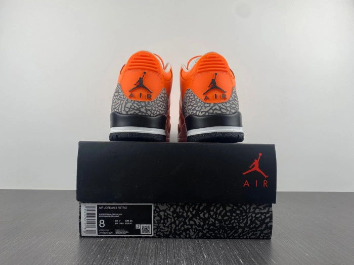 Air Jordan 3 Retro "Orange" AJ3 CT8532-801