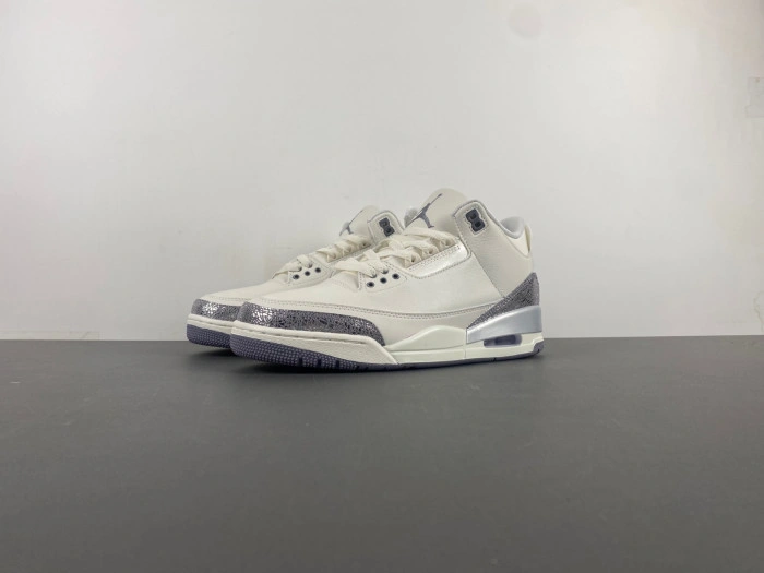 Air Jordan 3 “Sail Metallic Silver”    CK9246-100
