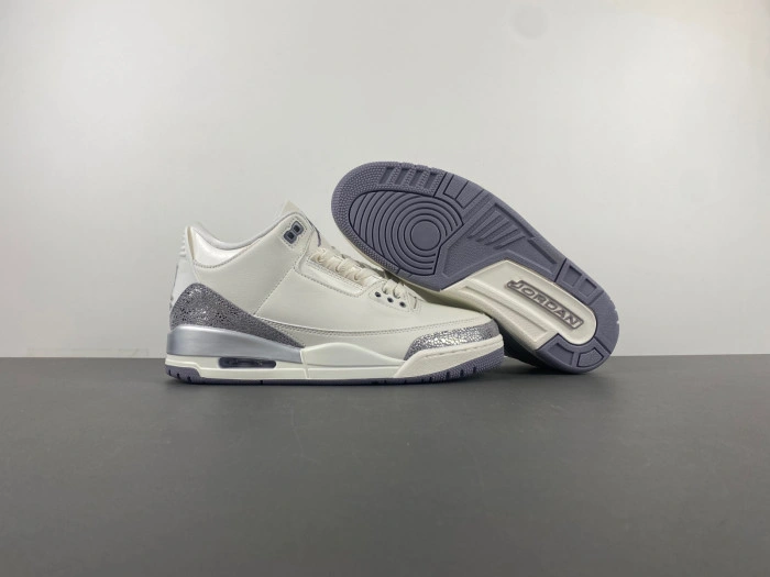Air Jordan 3 “Sail Metallic Silver”    CK9246-100