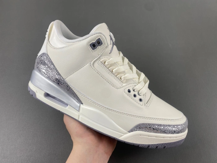 Air Jordan 3 “Sail Metallic Silver”    CK9246-100
