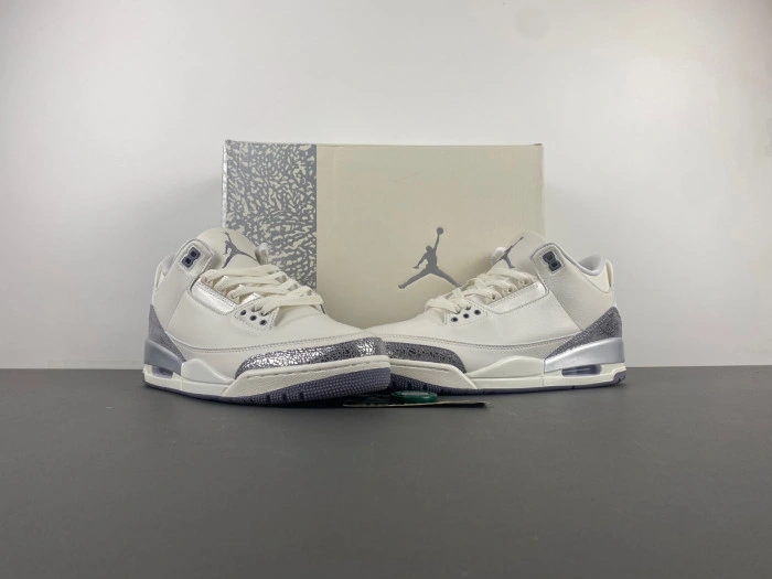Air Jordan 3 “Sail Metallic Silver”    CK9246-100