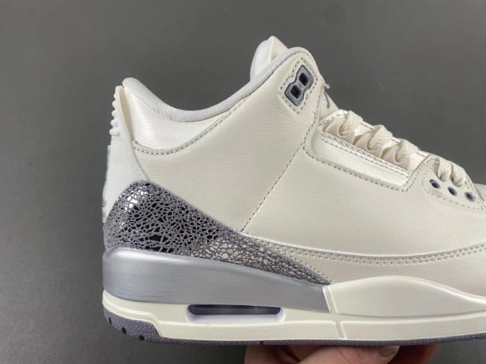 Air Jordan 3 “Sail Metallic Silver”    CK9246-100