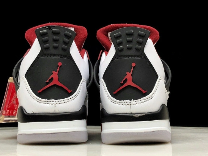 Air Jordan 4 Fire Red White Black Men 308497-160