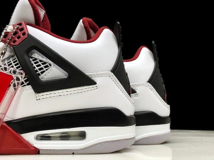 Air Jordan 4 Fire Red White Black Men 308497-160