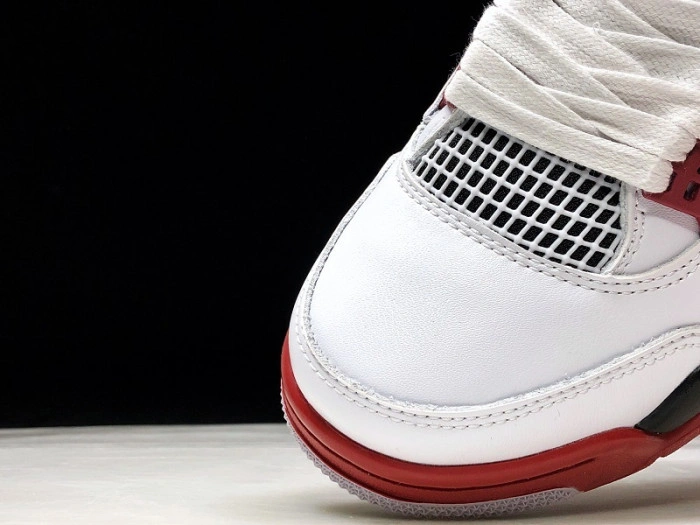 Air Jordan 4 Fire Red White Black Men 308497-160