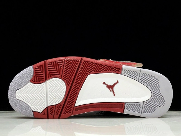 Air Jordan 4 Fire Red White Black Men 308497-160
