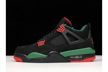 Air Jordan 4 NRG Black Gorge Green-Varsity Red AQ3816-063
