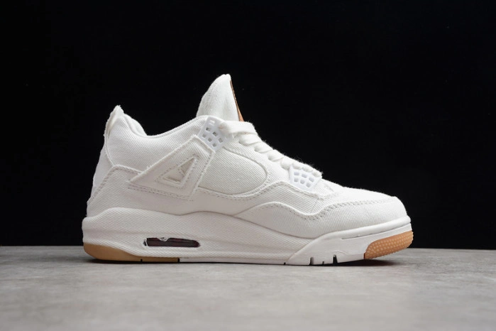 Air Jordan 4 Retro Levi's White (Levi's Tag) AO2571 100