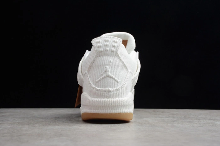 Air Jordan 4 Retro Levi's White (Levi's Tag) AO2571 100