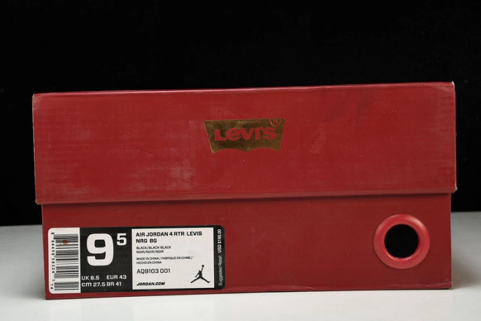 Air Jordan 4 Retro Levis NRG  Levis - Black Denim AO2571-001