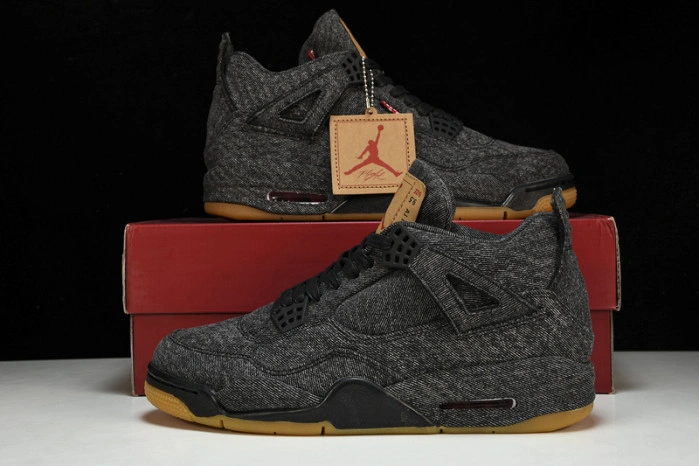 Air Jordan 4 Retro Levis NRG  Levis - Black Denim AO2571-001