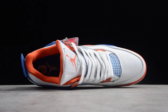 Air Jordan 4 Retro OG White Blue Orange 308497-171