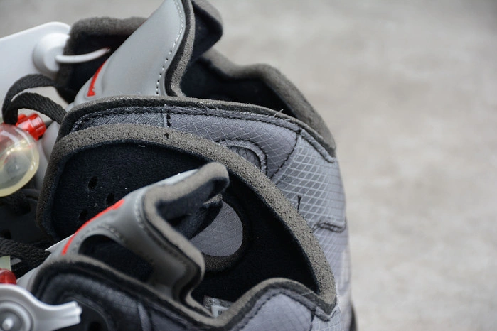 Air Jordan 5 Retro O-W Black Muslin-Fire Red  CT8480-001
