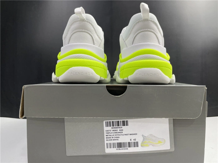 BALENCIAGA Sneaker Triple.s.Gomma Silver White 536737 W0901 9088