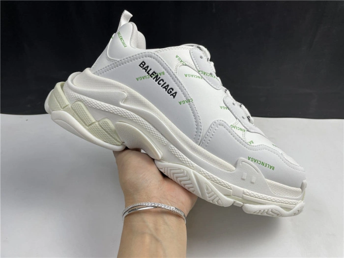 BALENCIAGA Sneaker Triple.s.Gomma White Green 536737 W5FW6 1956
